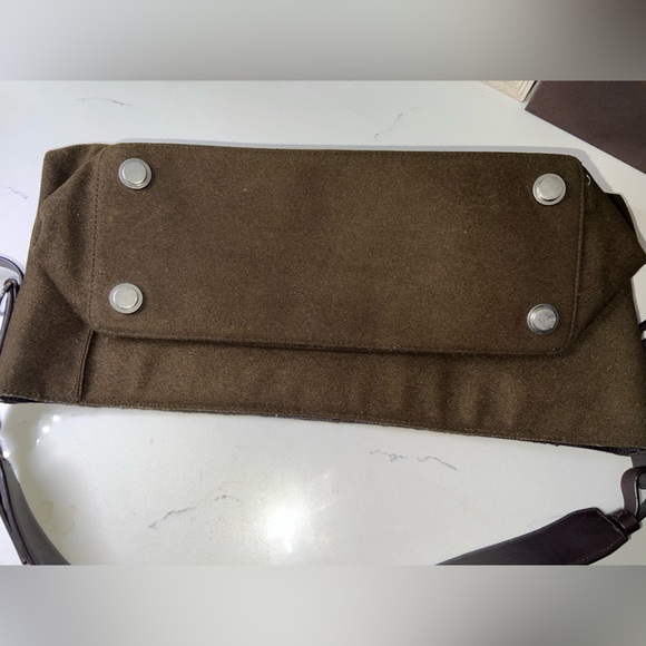 All Saints Paradise North South Tote | Wool and Leather Tote Bag - Picture 13 of 13